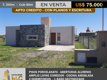 Casa 2 Dorm a Estrenar con Escritura | Altos de la Colonia (Colonia Tirolesa)