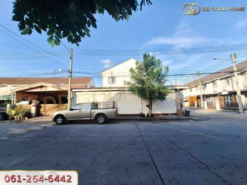 📢🏢 2-storey townhome, corner house, Pruksa Village 73, Economic Road, Samut Sakhon, ready to move in