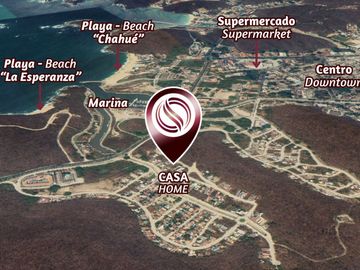 Residencia con alberca, jardín, 6 recamaras, en venta Sector O Huatulco.