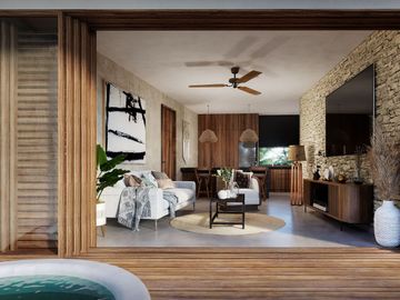 Departamentos de 2 habitaciones en venta en Tulum con alta rentabilidad para negocio