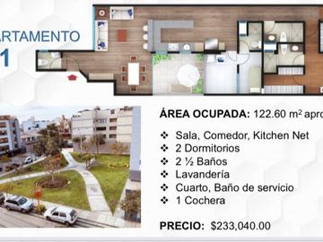 VENTA  DEPARTAMENTO,  CALLE 27 EN SAN  BORJA