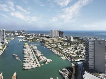 DEPARTAMENTO EN VENTA FRENTE AL MAR EN PUERTO CANCÚN, QUINTANA ROO, EXCLUSIVIDAD, LUJO Y PLUSVALÍA