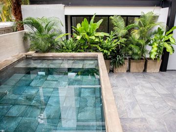Penthouse con rooftop privado y area de asador amueblado, sistema Smart Home, en venta Tangolunda, Huatulco