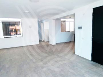CUARTO PISO: DE ESTRENO Y LINDOS ACABADOS. SE VENDE DEPARTAMENTO EN LOS OLIVOS CON TERRAZA