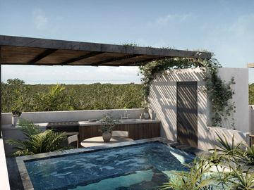 Departamentos en venta de 1 habitación en Tulum con alta rentabilidad
