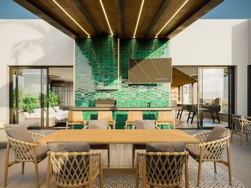 EN PREVENTA HERMOSOS Y AMPLIOS DEPARTAMENTOS A 5 MIN. DE GALERÍAS SERDAN Y CLUB DE GOLF LAS FUENTES.