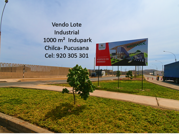 Vendo Terreno Industrial 1000 m² Km 57.5 Pan. Sur Indupark Chilca - Pucusana
