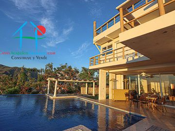 Casa en renta vacacional. Con terraza, alberca, jacuzzi, Pool bar, asoleadero, jardín