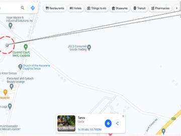 912 sqm lot for sale with 2 building improvement in BRGY. CAPIPISA, TANZA, CAVITE