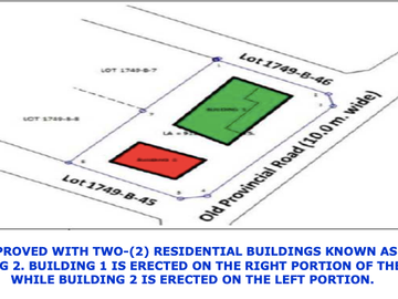 912 sqm lot for sale with 2 building improvement in BRGY. CAPIPISA, TANZA, CAVITE