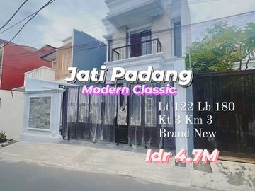 Rumah Modern Classic Baru Jati Padang Pejaten Pasar Minggu Jaksel