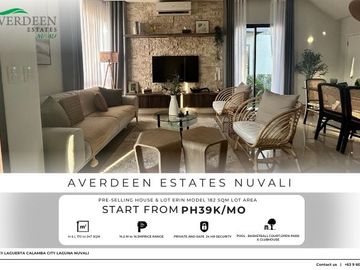 182 SQM House and Lot For Sale in Calamba, Laguna - Averdeen Estate Nuvali Erin