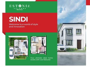 ESTONIA CLAMBA - Sindi Single Attached House and Lot for sale at Brgy. Majada Out, Calamba City, Laguna