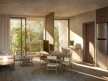 CONDOMINIO DE DEPARTAMENTOS PH Y LOFTS SOBRE AVENIDA PRINCIPAL EN TULUM