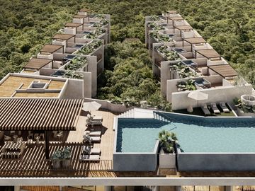 CONDOMINIO DE DEPARTAMENTOS PH Y LOFTS SOBRE AVENIDA PRINCIPAL EN TULUM