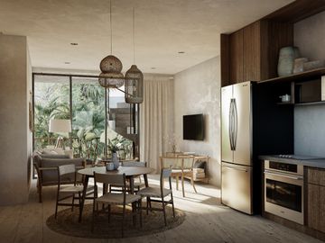 CONDOMINIO DE DEPARTAMENTOS PH Y LOFTS SOBRE AVENIDA PRINCIPAL EN TULUM
