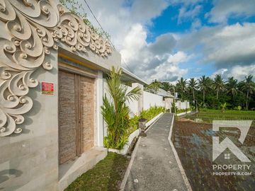 Spacous 3 Bedroom Villa with Ricefield View in Ubud Bali for Sale Leasehold