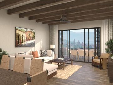Departamento con jardin privado y amenidades de hotel en venta San Miguel de Allende