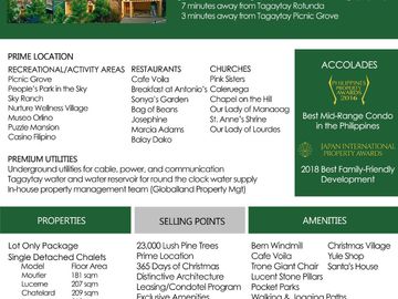 Studio Condo for sale at Alpine Villas Crosswinds Tagaytay