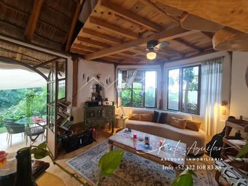 Casa en Sayulita con gran vegetacion zona ecologica