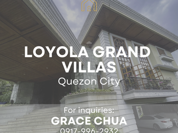 Loyola Grand Villas 6BR House and Lot for Sale, Quezon City near Woodridge Heights