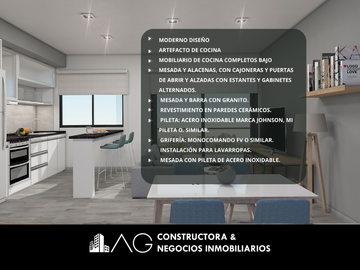 Monoambiente 35 m² con Cochera. Financiación Única, Hipólito Yrigoyen 6200