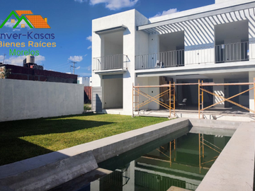 CASA NUEVA EN VENTA EN OAXTEPEC, DISEÑO MODERNO Y MINIMALISTA