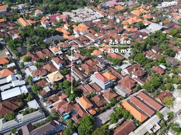 For sale SHM Plot Land in Sanur Bali Near Cheap Beach