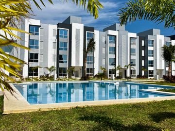 DEPARTAMENTO DE DOS RECAMARAS CON ALBERCA EN CONDOMINIO ZONA DIAMANTE