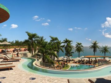 Condominio con club de playa, vista al mar, en venta Chicxulub Puerto, Merida.