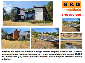 Cabañas en venta Huasca Hidalgo