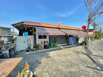 ขายที่ดินพร้อมกิจการห้องแถว ซอยวัดบางฝ้าย บางหัวเสือ ปู่เจ้า สำโรง สมุทรปราการ
