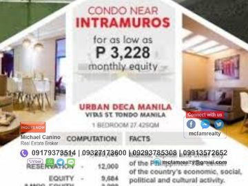 Condo For Sale Near PNR Espana Station Urban Deca Manila Rent to Own thru PAG-IBIG, Bank or In-house