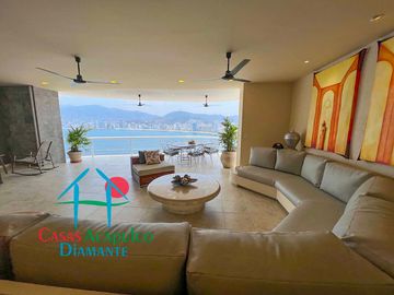 Depa en renta vacacional para 10 personas. Con terraza y vista al mar