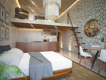 Departamento en tulum en venta de 1 recamara
