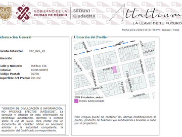DEPARTAMENTO EN CALLE PUEBLA, BENITO JUAREZ, ROMA NORTE (DG3)