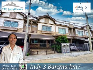 Sale / Rent Townhome Indy 3 Bangna Km.7 House facing north.  shady and cool