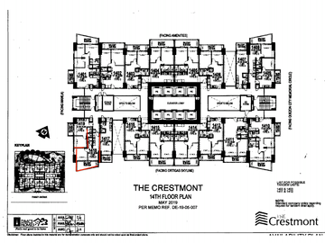 Available 1 Bedroom Unit for Sale at The Crestmont