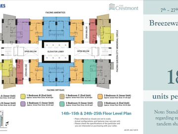 Available 1 Bedroom Unit for Sale at The Crestmont