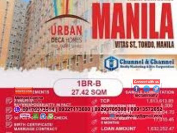 Condo For Sale Near Tondo Medical Center Urban Deca Manila Rent to Own thru PAG-IBIG, Bank or In-house