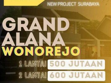 Rumah Grand Alana Wonorejo 500 Jutaan Baru Dekat MERR Surabaya Timur
