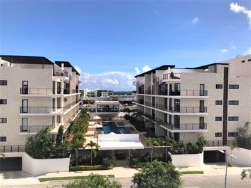 B102:Increible Depto Amueblado en Planta Baja de 2 rec en Cancún