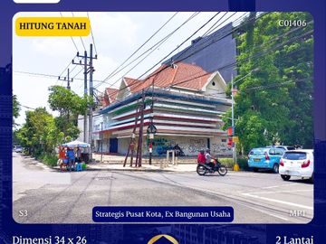 Rumah Usaha Luas Hitung Tanah Strategis Pusat Kota dekat Tegalsari Ngagel Diponegoro
