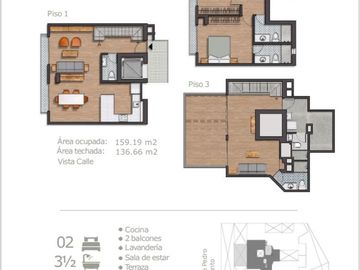 DE ESTRENO, NO PAGA ALCABALA, LINDO TRIPLEX , TERRAZA, BBQ, 2 DORMITORIOS, VISTA EXTERIOR, BALCON