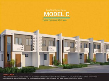 3 bedrooms end unit townhouse for sale in asamira Danao Cebu