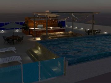 Departamento, vista a la montaña, alberca privada, jardín, en venta Huatulco.