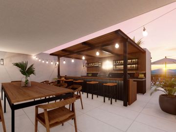 Departamento, vista a la montaña, alberca privada, jardín, en venta Huatulco.