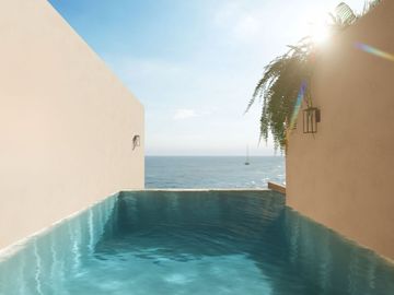 Departamento, vista a la montaña, alberca privada, jardín, en venta Huatulco.