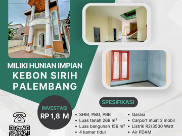 Jual Rumah di Kalidoni Palembang Dekat Mall PTC Palembang