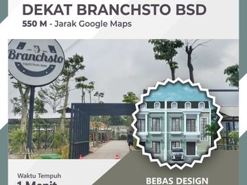 Rumah Mtr BSD Serpong, Baru 2 LANTAI, Mewah Harga Murah Townhouse Exclusive di Tangerang Jual Dijual